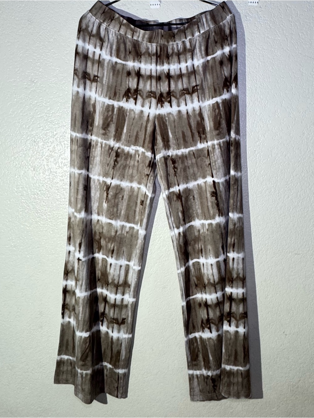 NWT CHICOS Zenergy Phoebe Brown Palazzo Pants Size 2 XL/1X TALL Stretch Taupe 44